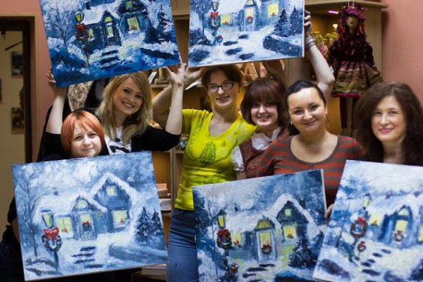 Мастер класс живопись на новый год