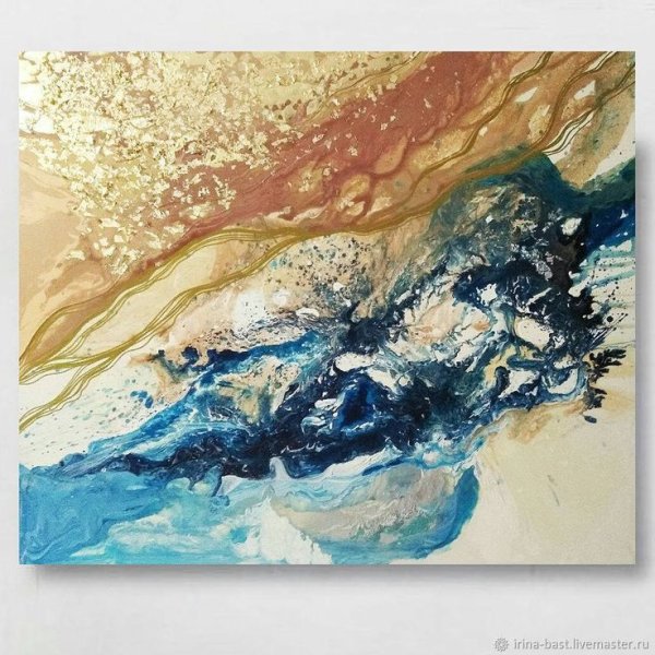 Картины с жидкой поталью
