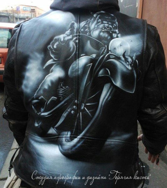 Разрисованные кожаные куртки