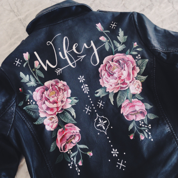 Роспись кожаной куртки