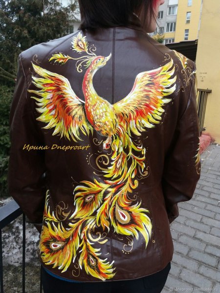 Роспись кожаной куртки