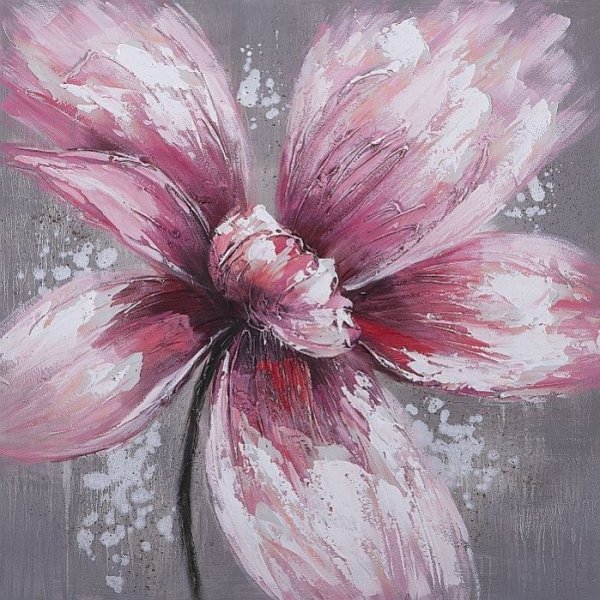 Крупные цветы акрилом