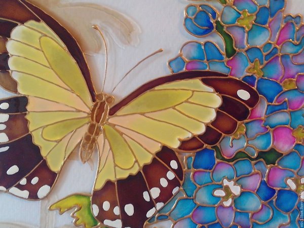 Краски по стеклу "витраж"