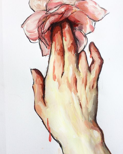 Ладони акварель