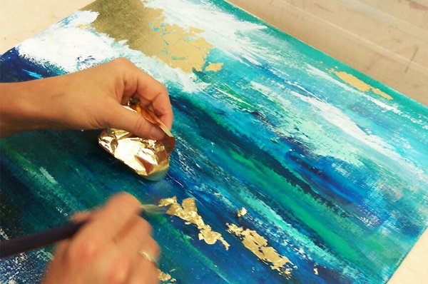 Рисование поталью