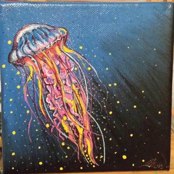 Медуза акрилом