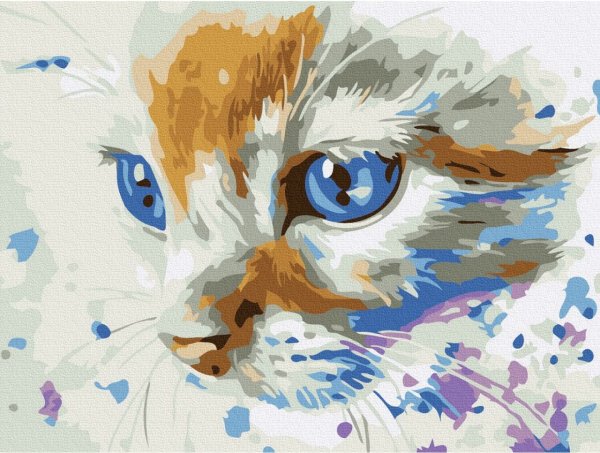 Алмазная мозаика Синеглазый кот