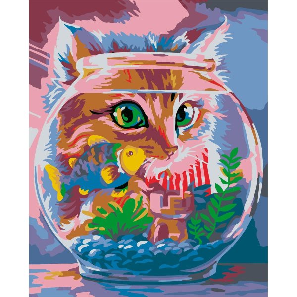 Рисование по номерам кот