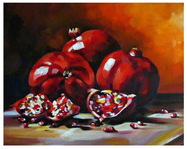 Гранат акрилом