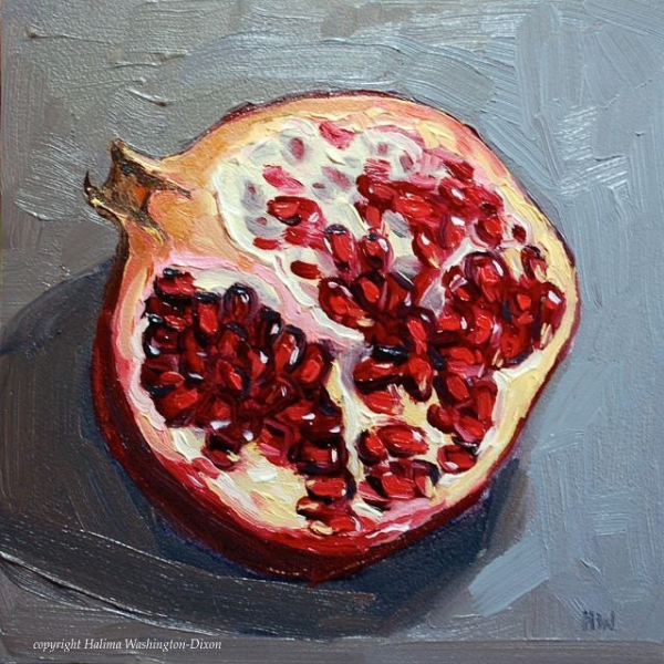 Гранат живопись гуашь