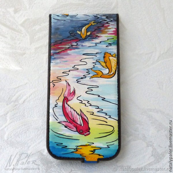 Чехол разрисованный красками