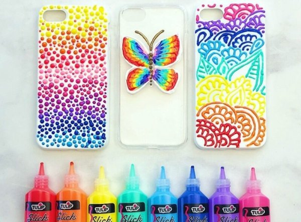 Чехол покрашенный акрилом