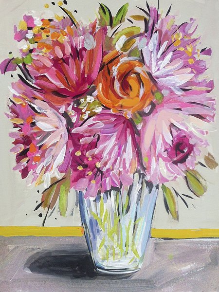 Картины гуашью цветы