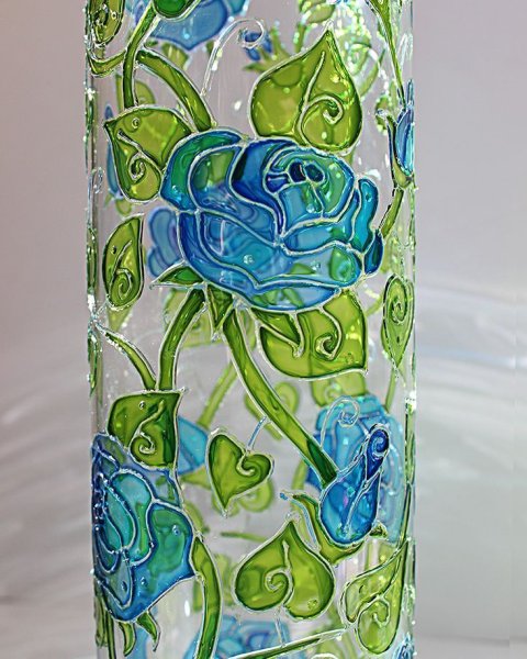 Витражная роспись бутылок