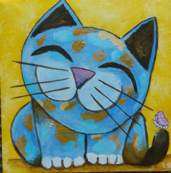 Котики акрилом