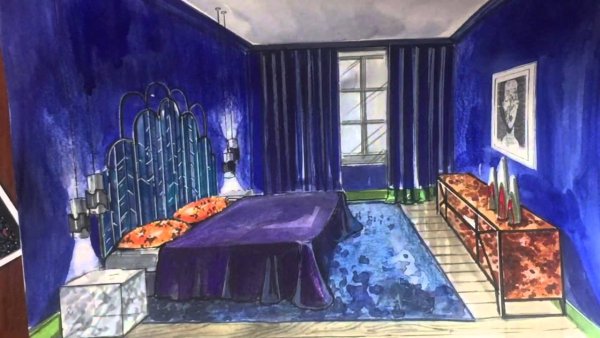 Эскиз интерьера