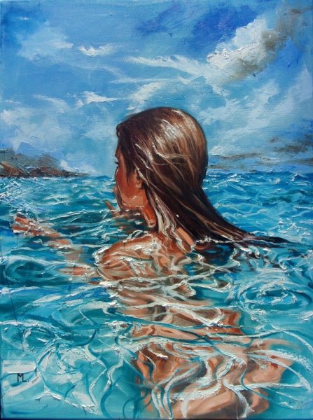 Моника Луньяк живопись вода