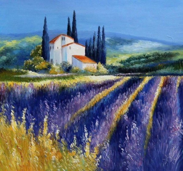 Клод Моне Лавандовое поле