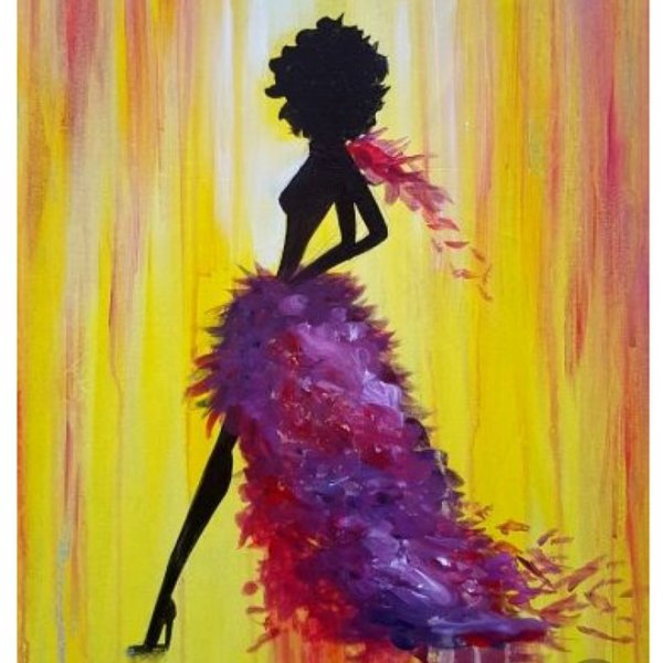 Арт вечеринка акрилом