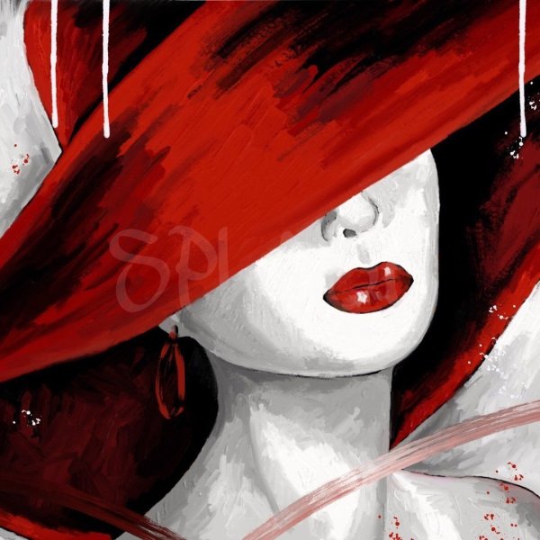 Рисование портрета акрилом