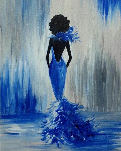 Платья акварель мода