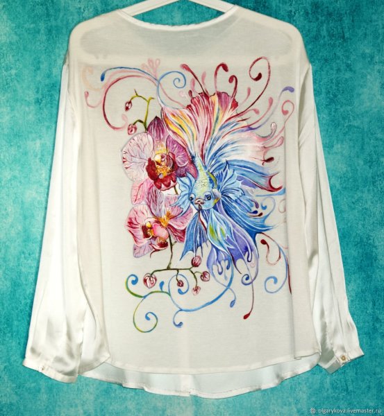 Акварельное платье