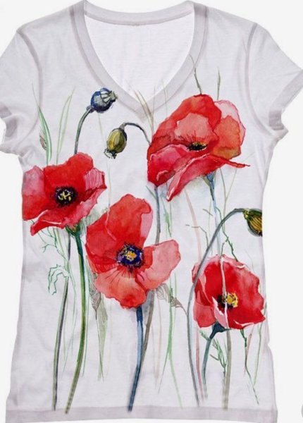 Роспись одежды акриловыми красками