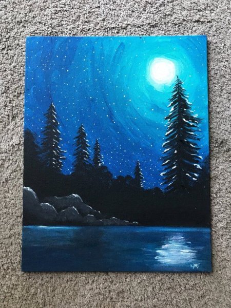Ночь акрилом