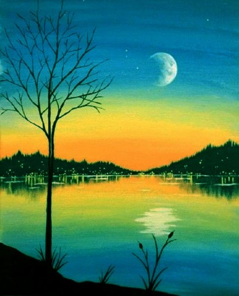 Ночь рисунок