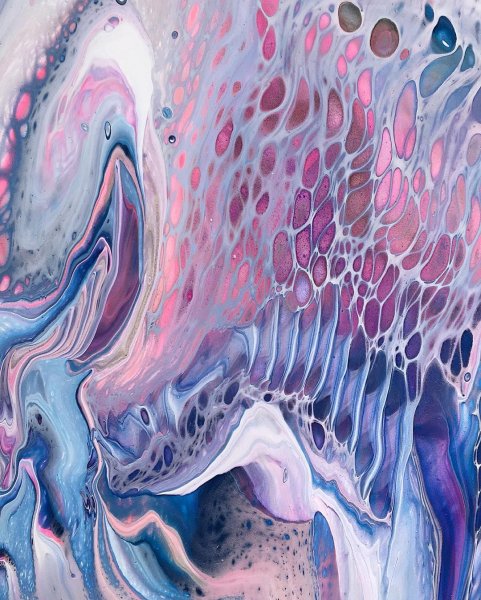 Флюид акрил техника