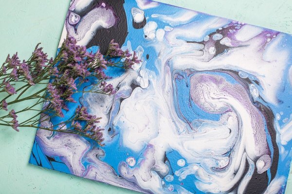 Техника флюид арт акрил