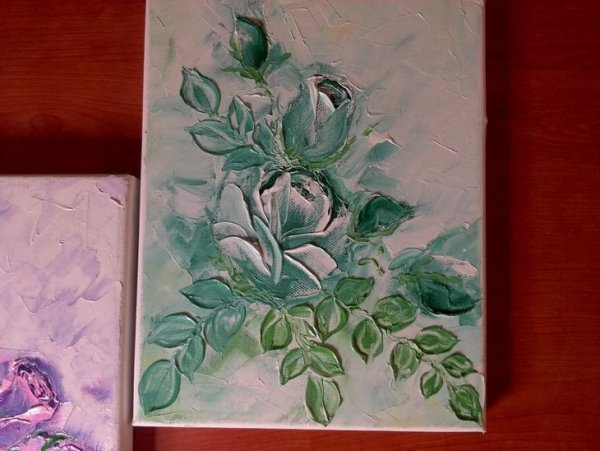 Объемные рисунки гуашью