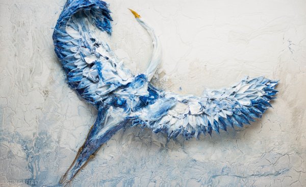 Скульптурная живопись акриловой краской