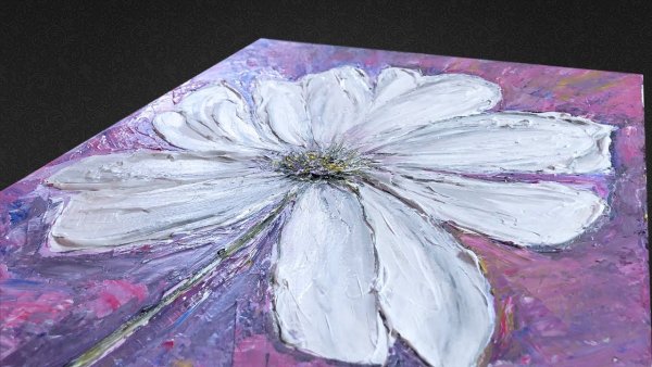 Рисование текстурной пастой и акрилом