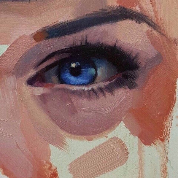 Глаз акрилом