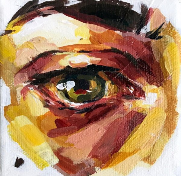 Глаз акрилом