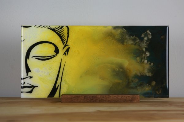 Будда арт красками