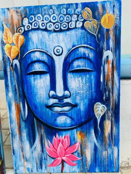 Живопись с поталью Будда