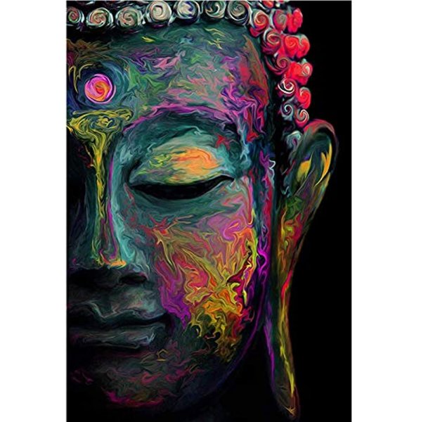 Картины акрилом на холсте Будда