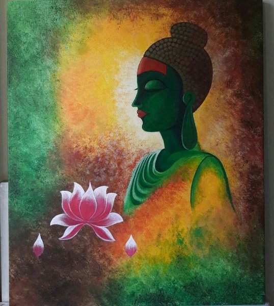 Будда акрилом