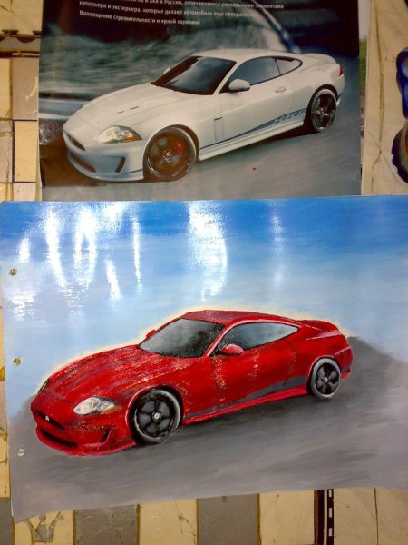 Машина акрилом