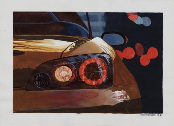 Автомобиль акрилом