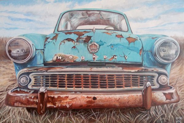 Живопись старинных автомобилей