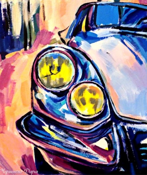 Машина акрилом