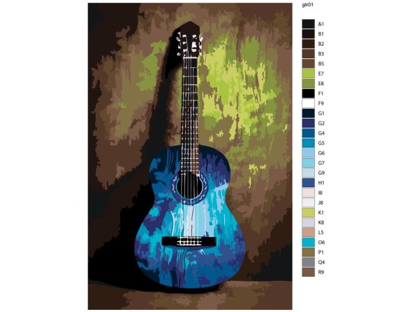 Разрисованные акустические гитары