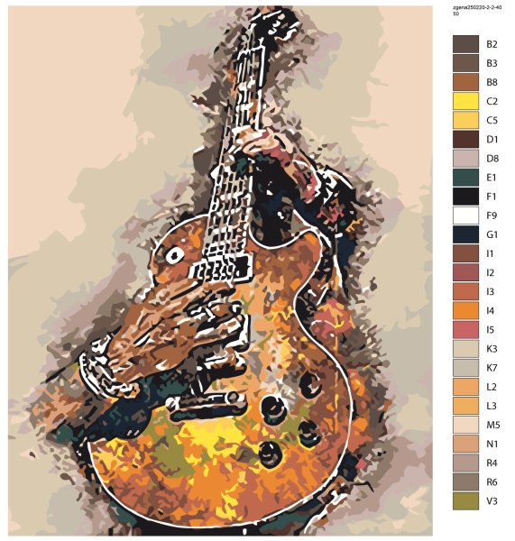 Электрогитара рисунок