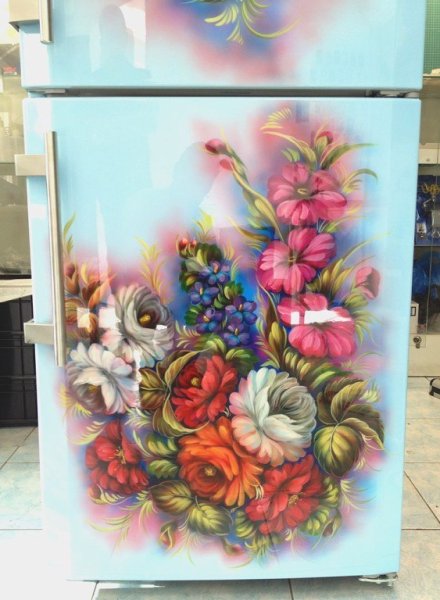 Роспись холодильника