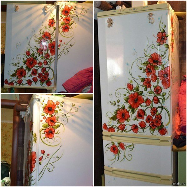 Роспись холодильника