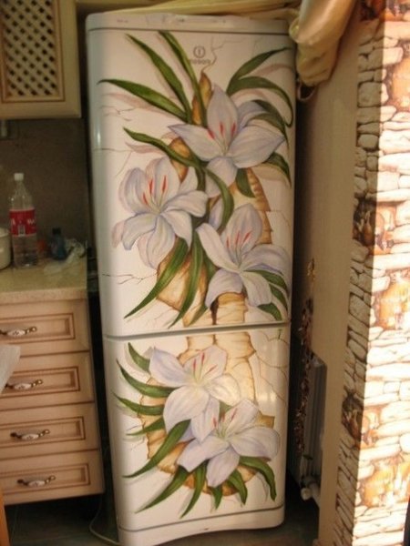 Роспись холодильника