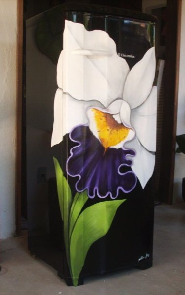 Аэрография на холодильнике